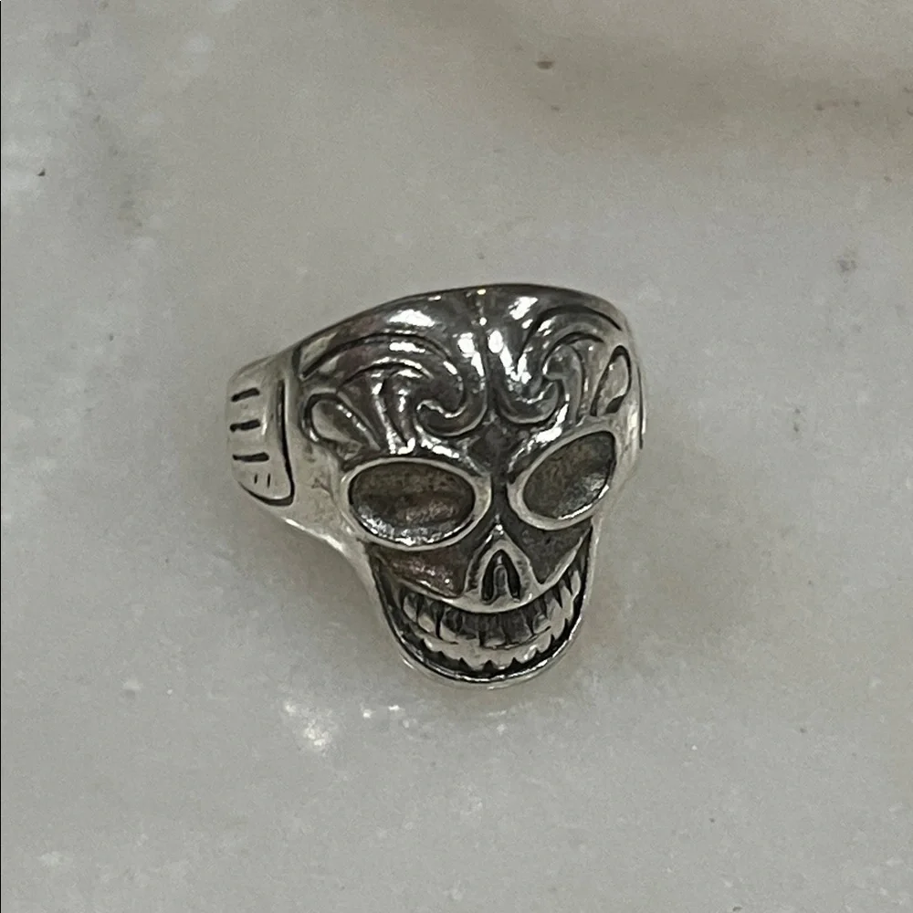 Silver Skull Ring